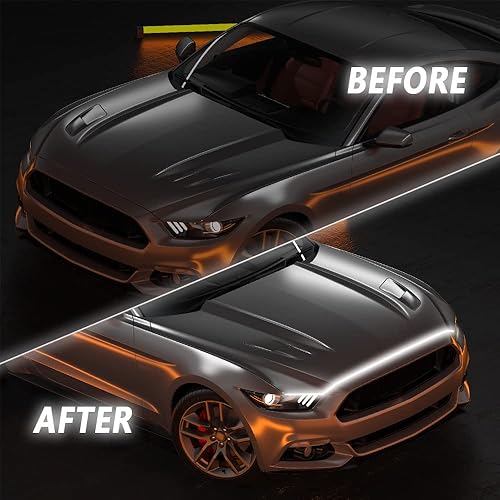 Miniatura 3 de Tira de luz LED universal para capó de automóvil de 5970 pulgadas, luces LED flexibles para exteriores de automóvil, impermeable y de alto brillo,
