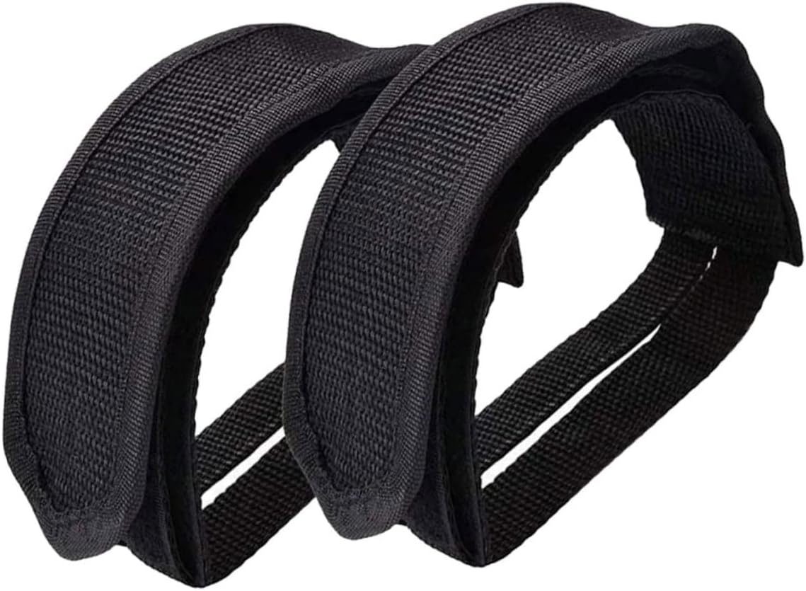 Mikinona 2Pcs Bike Pedal Straps for Exercise Lightweight Footrest Belts Suitable for Fixed Gear and Mountain Bicycles Durable Wear Resistant Material