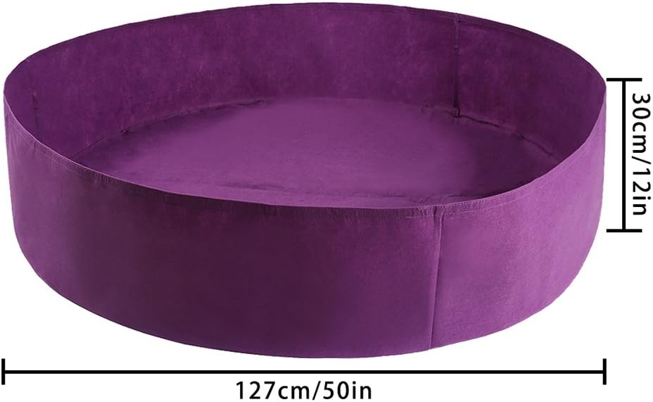 Firlar 2 Pack Fabric Raised Garden Bed, 100 Gallon Planting Bed Round Raised Planter Grow Bag Garden Bed Bag Planter Container for Plants, Herb, Flowers and Vegetables