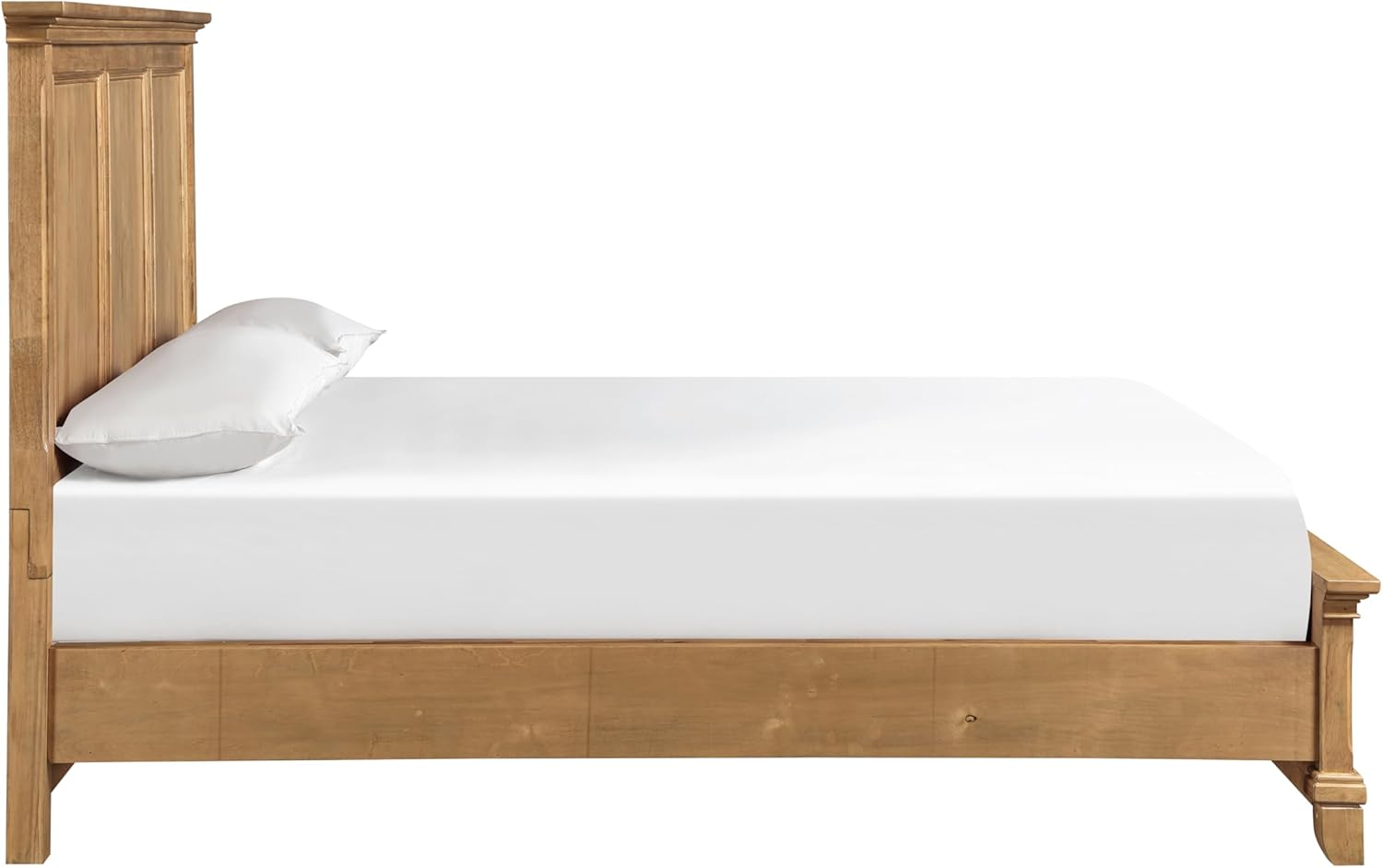 New Classic Furniture Sunstone Wood King Panel Bed, Honey