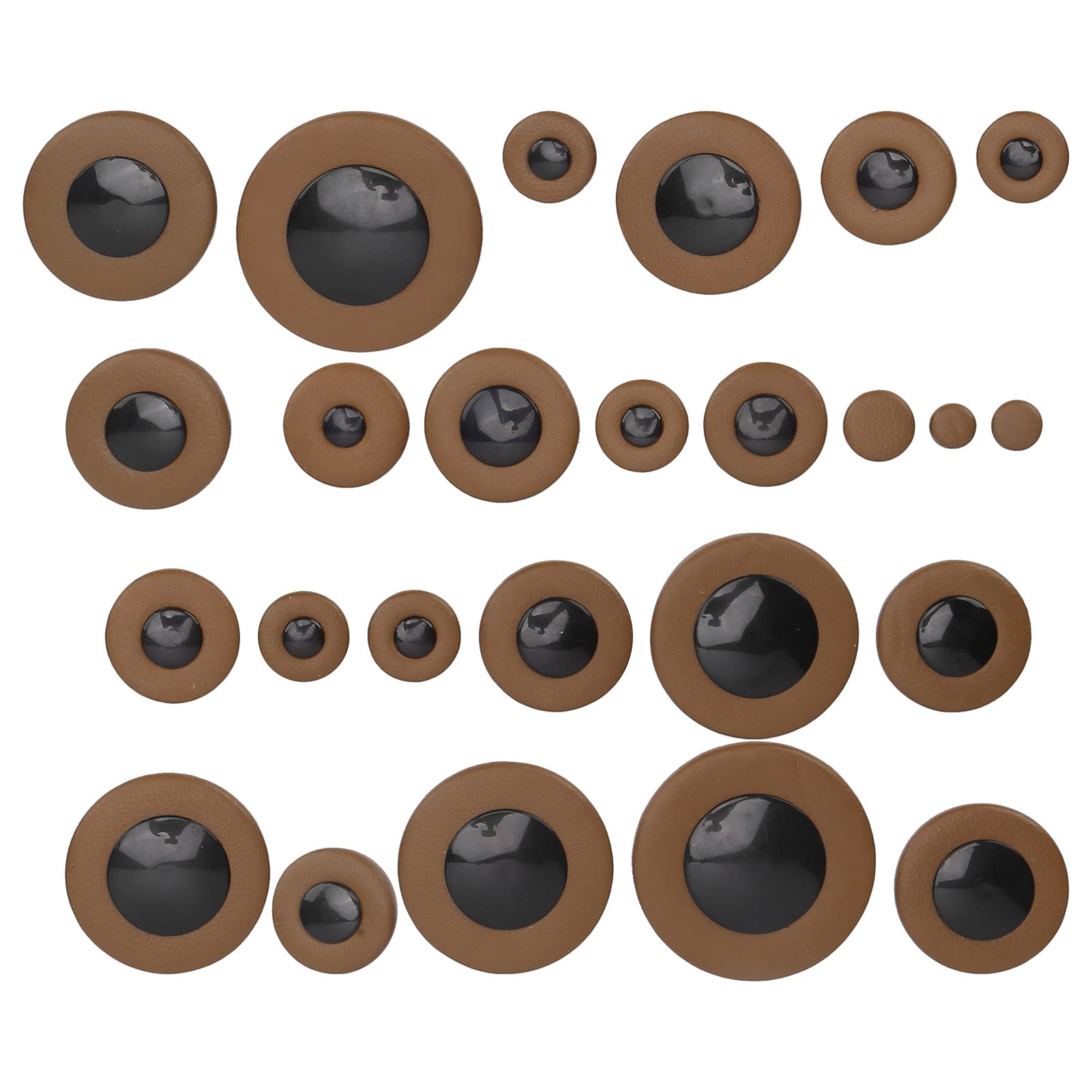 cigemaySax Mouthpiece Patches Pads, Saxophone Pads Various and Standard Sizes Sax Accessories for The Alto Saxophone(Brown)