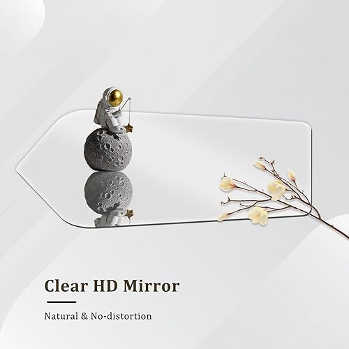 Miniatura 7 de Espejo de pared irregular, 19.6 x 47 pulgadas, decoración de espejo asimétrico para sala de estar, dormitorio, baño, entrada