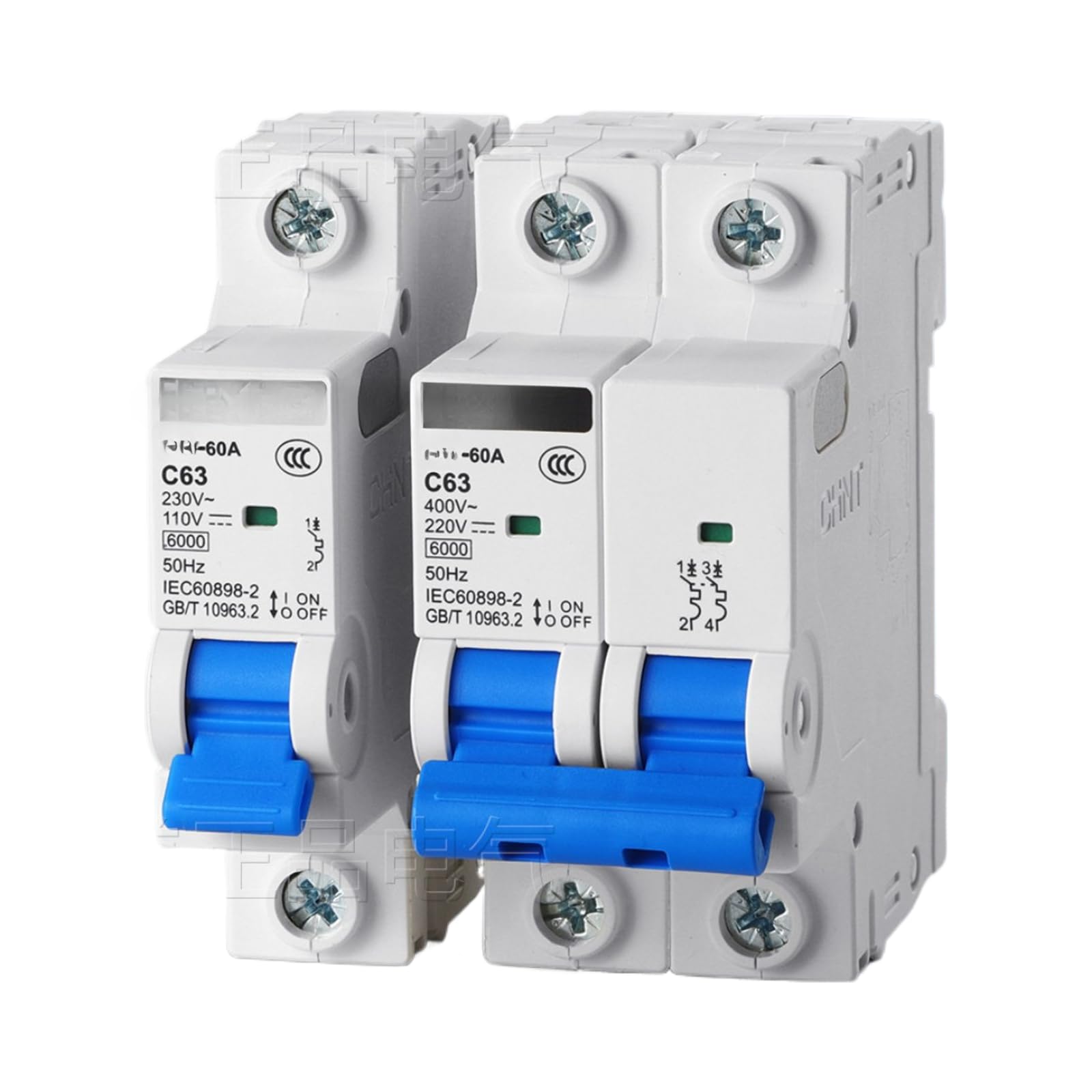 Interruttore magnetotermico DC 110V 63A(100A; 2P)