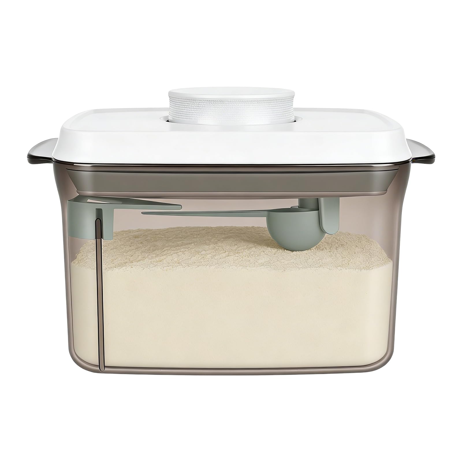 1000 ml Milchpulverspender, Tragbare Versiegelter Milchpulver Box mit Löffel Versiegelter Milchpulverspender Geeignet für die Lagerung von Milchpulver,Mehl,Hülsenfrüchten und Nüssen