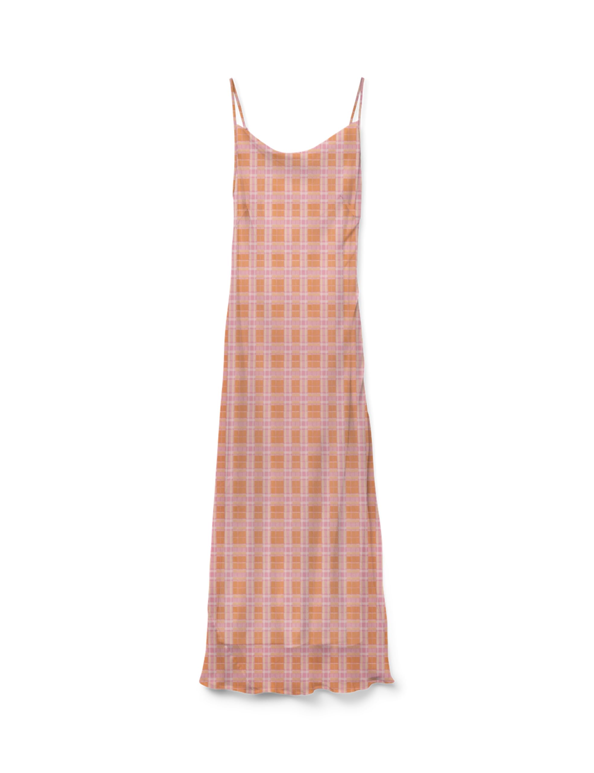 Robe longue Vero Moda Vmsmilla drapée orange taille M - 2