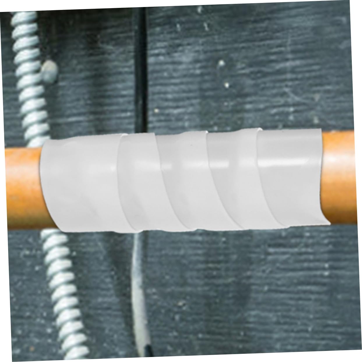 Artibetter 5 ensembles Ruban Adhésif Étanche En Vinyle Pour Conduits Résistant Imperméable Blanc Adhésif Pour Fenêtre Amovible Réparation Colle Fine Fuite De Plomberie 2 rouleaux*5