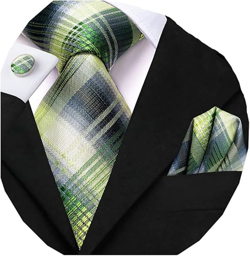 Miniatura 6 de Dubulle Conjunto de corbata para hombre corbata de cachemira sólida para hombre gemelos cuadrados de bolsillo seda formal