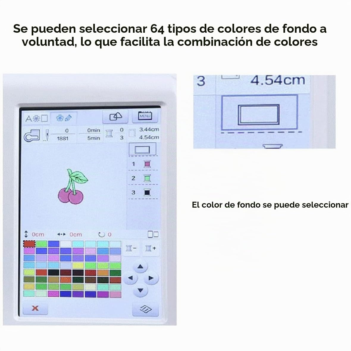 Máquina de bordar eléctrica con 158 diseños integrados, pantalla táctil LCD y 210 letras. Costura fácil con zona de bordado de 4 x 9,2 cm