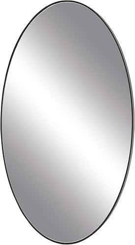 Miniatura 73 de Deco 79 Espejo de pared simplista de madera con marco minimalista fino, 24 x 1 x 24 pulgadas, blanco