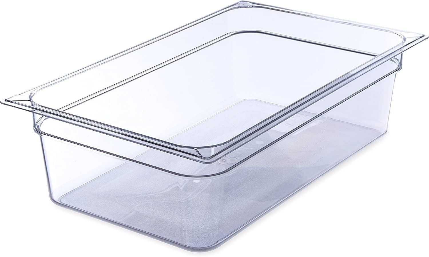 Soro Essentials- Full Size 6" Deep Polycarbonate Food Pan Clear Color- Commercial Hotel Pan Food Storage Containers for Fruits Vegetables Beans Corns Food Prep Kitchen Restaurant