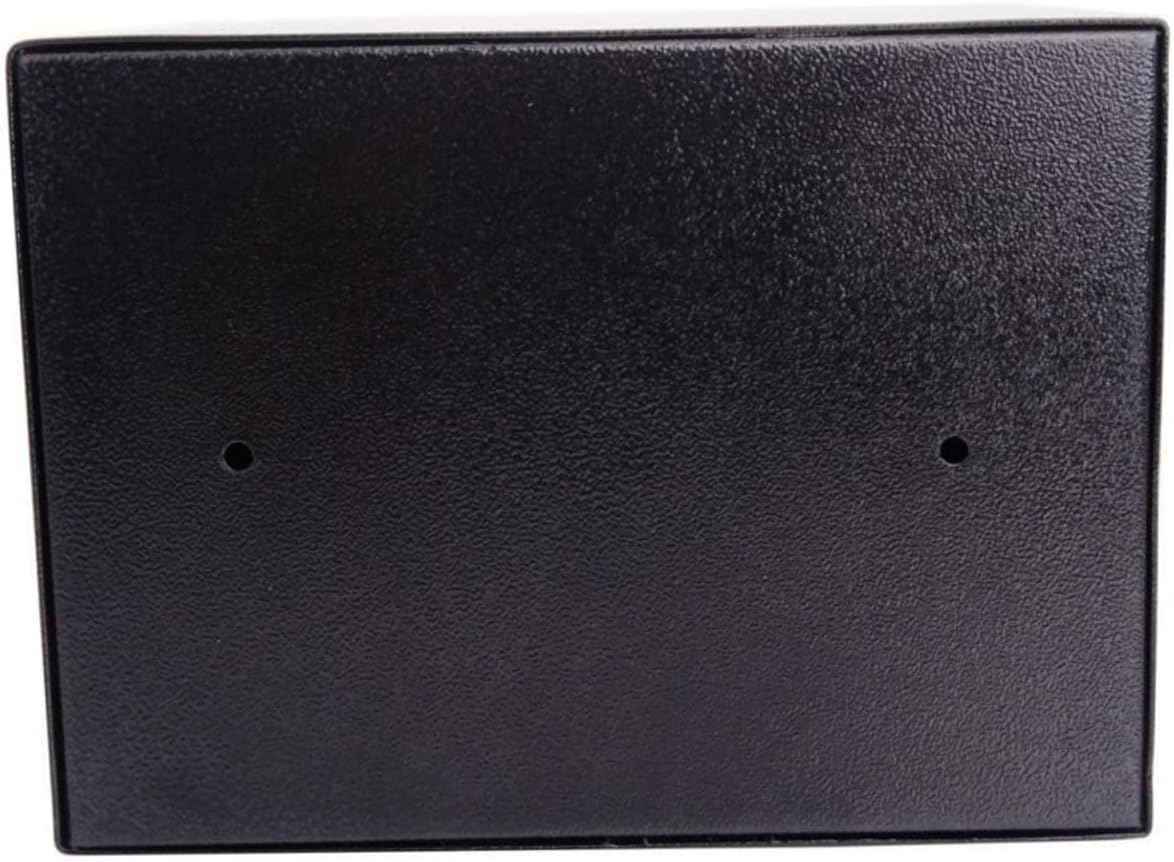 DOITOOL Small Safety Box Solid Steel Security Safe Box with Digital Keypad and Emergency Override Concealed Hinges Anti-prying Design for Home Office Use Black No Battery Included