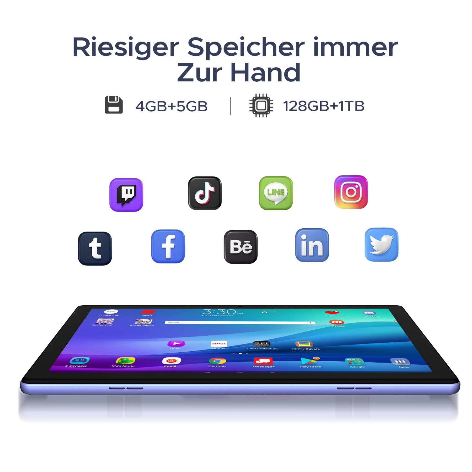 DOOGEE U10 2025 Latest Android 15 Tablet 10 Inches, 16GB RAM +