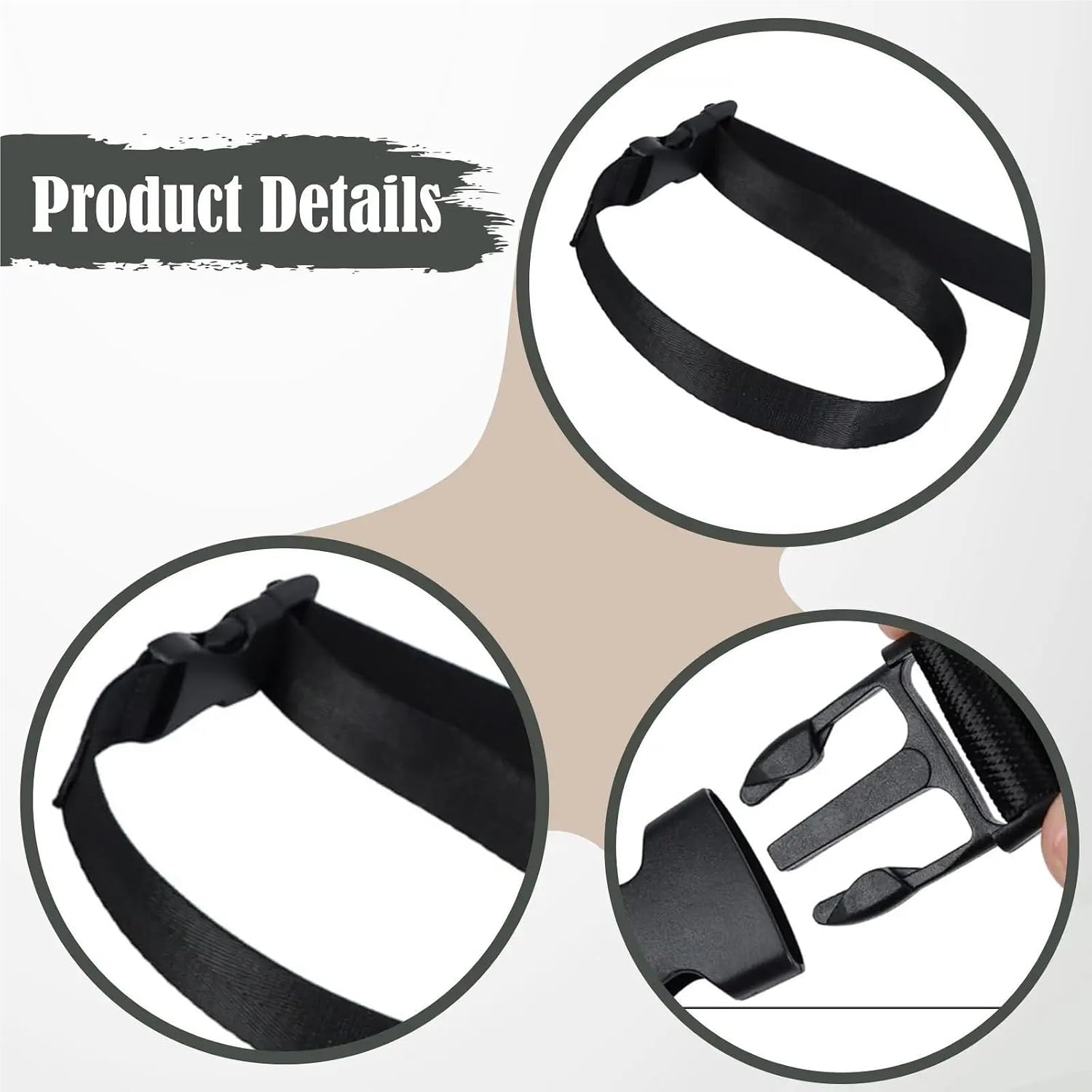 Snowboard Leash 6pcs Snowboard Leash with Buckle Ski Board Part Binding Strap for Snowboarders Winter