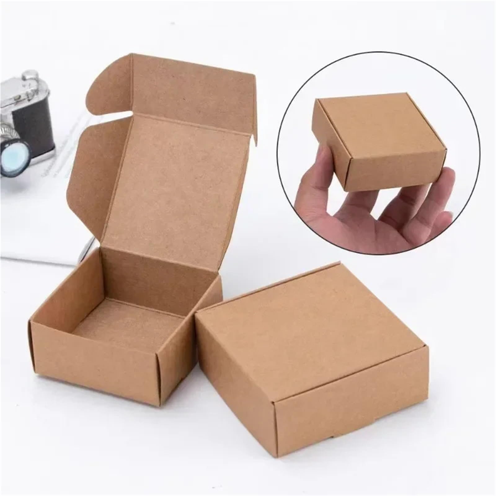 30 Stück einfarbige Papierbox Für Verpackung