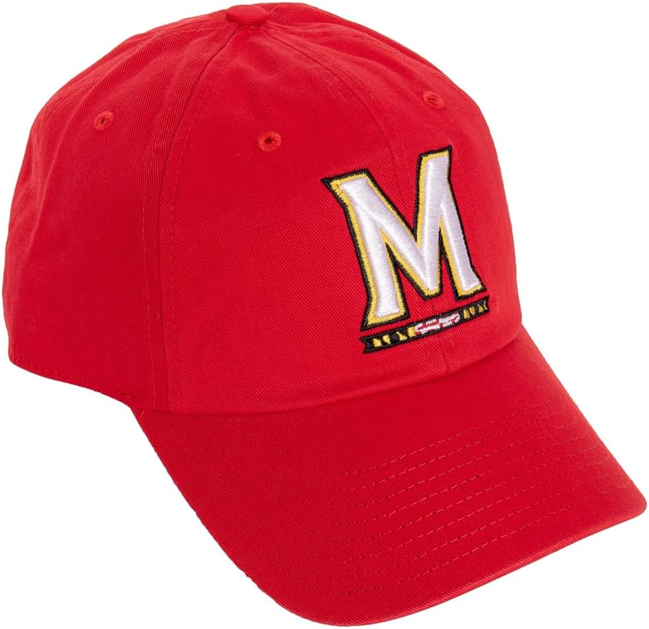 Desert Cactus University of Maryland Baseball Hat Terrapins UMD Terps Brimmed Embroidered Cap Adjustable Cloth Strap Type A