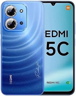 واقي عدسة زجاجي من دايموند لموبايل ريدمي 15C، لون اسود