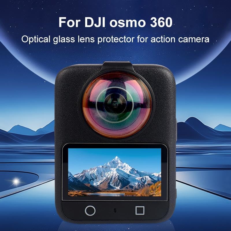 Miniatura 2 de para cámara de acción DJI Osmo 360 - Protector de lente de vidrio templado óptico de dureza 10H con revestimiento AR, capa hidrofóbica, cubierta