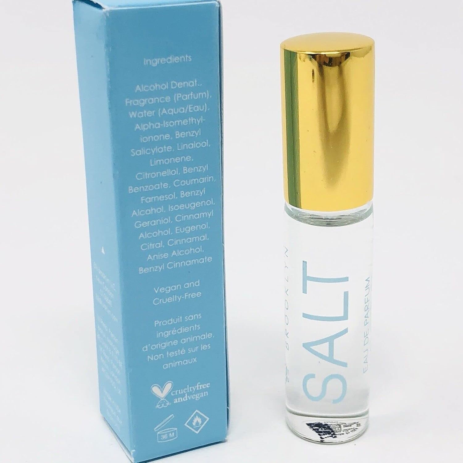 Salt Eau De Parfum Mini Travel Size ROLLERBALL Womens Perfume 0.17 oz