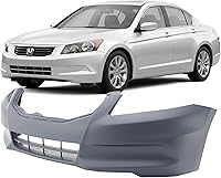 FITPARTS Primed Front Bumper Cover for 2011-2012 Honda Accord Sedan EX-L EX LX-P LX SE - HO1000278 Replacement Without Sensor Holes
