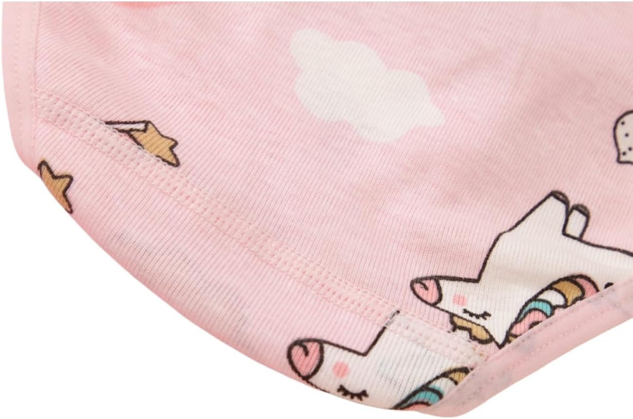 3 Pack Girls' Briefs Toddler Pure Cotton Panties Soft Underwear