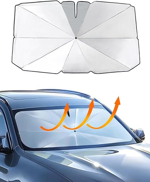 Parabrisas de Coche, Paraguas Plegable para Coche, protección UV, Cubierta Flexible para Parabrisas