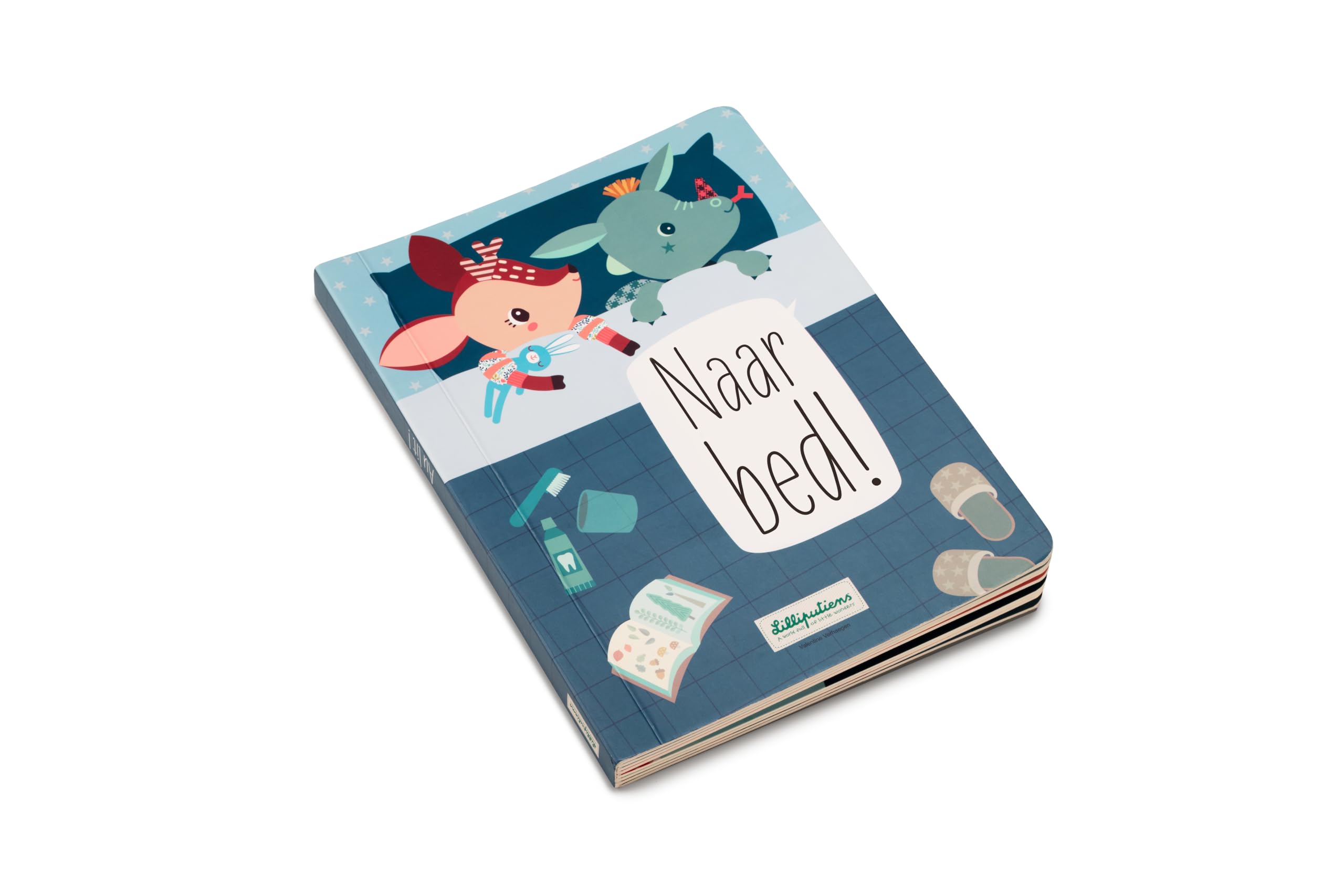LILLIPUTIENS – Tactile Book to Discover Bedtime Rituals – Sensory Awakening and Learning Habits with Joyful Illustrations – For Children from 12 Months – 83417