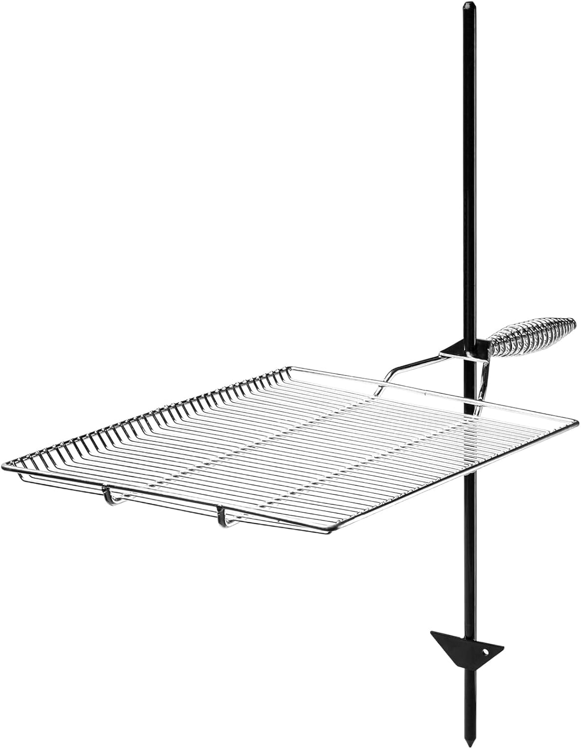 Stromberg Carlson Campfire Grill Grate – Stake & Grill for Outdoor Cooking with Nylon Bag, Fire Pit Accessories, Campfire Cooking Equipment, Portable Equipment, RV Use - 36" Long Stake, 15"x22"