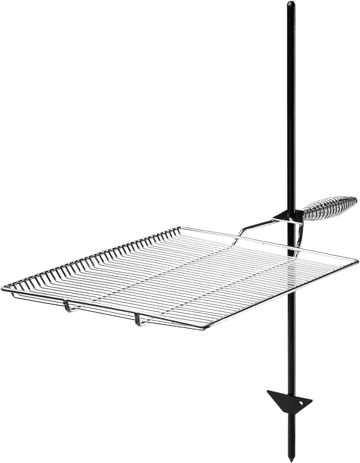 Campfire Grill Grate – Stake & Grill for Outdoor Cooking with Nylon Bag, Fire Pit Accessories, Campfire Cooking Equipment, Portable Equipment, RV Use - 36" Long Stake, 15"x22"