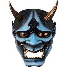Resin Mask for Halo, Prep and Office Decoration, Japanese Legendary Scary Design
