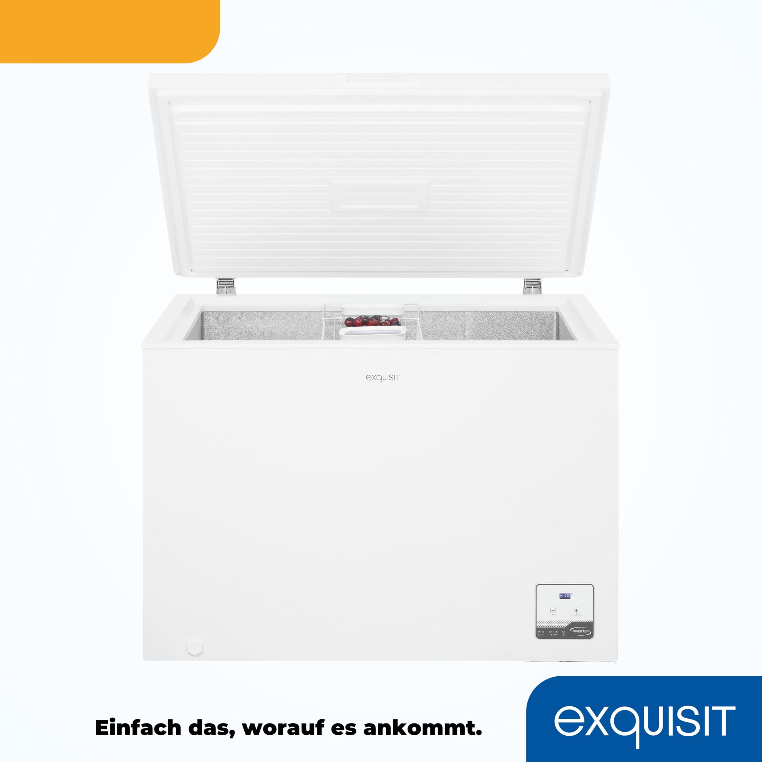 Exquisit GT300-050C Gefriertruhe - 292 L Tiefkühltruhe mit Kühlfunktion