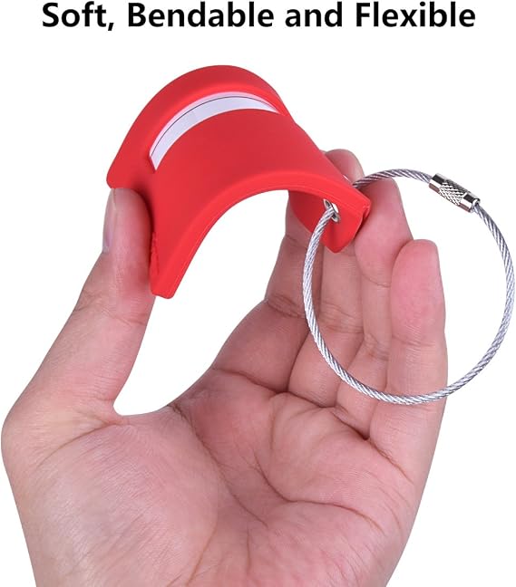 Silicone Luggage Tag with Name ID Card Perfect to Quickly Spot Luggage Suitcase