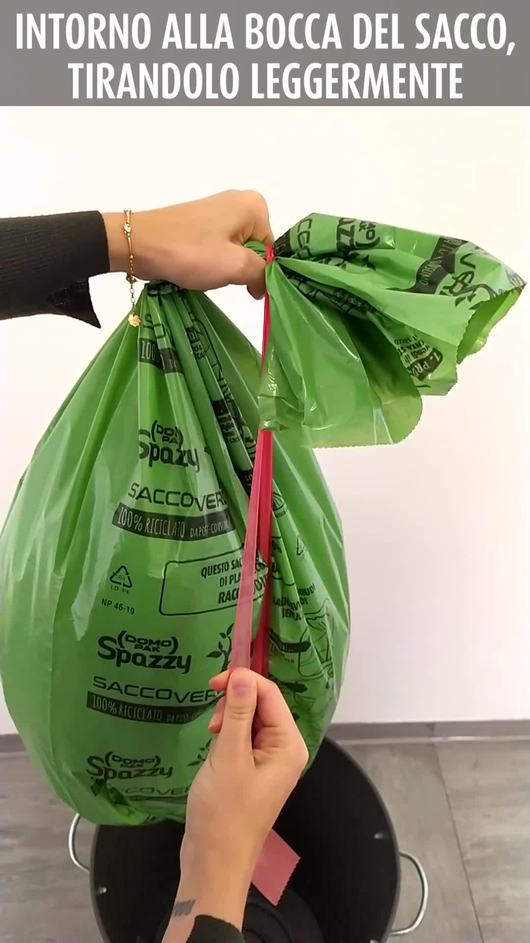 Domopak SPAZZY Sacchi Nettezza/immondizia Doppio Strato SACCO VERDE 48x58cm-500pz - Il Mio Store