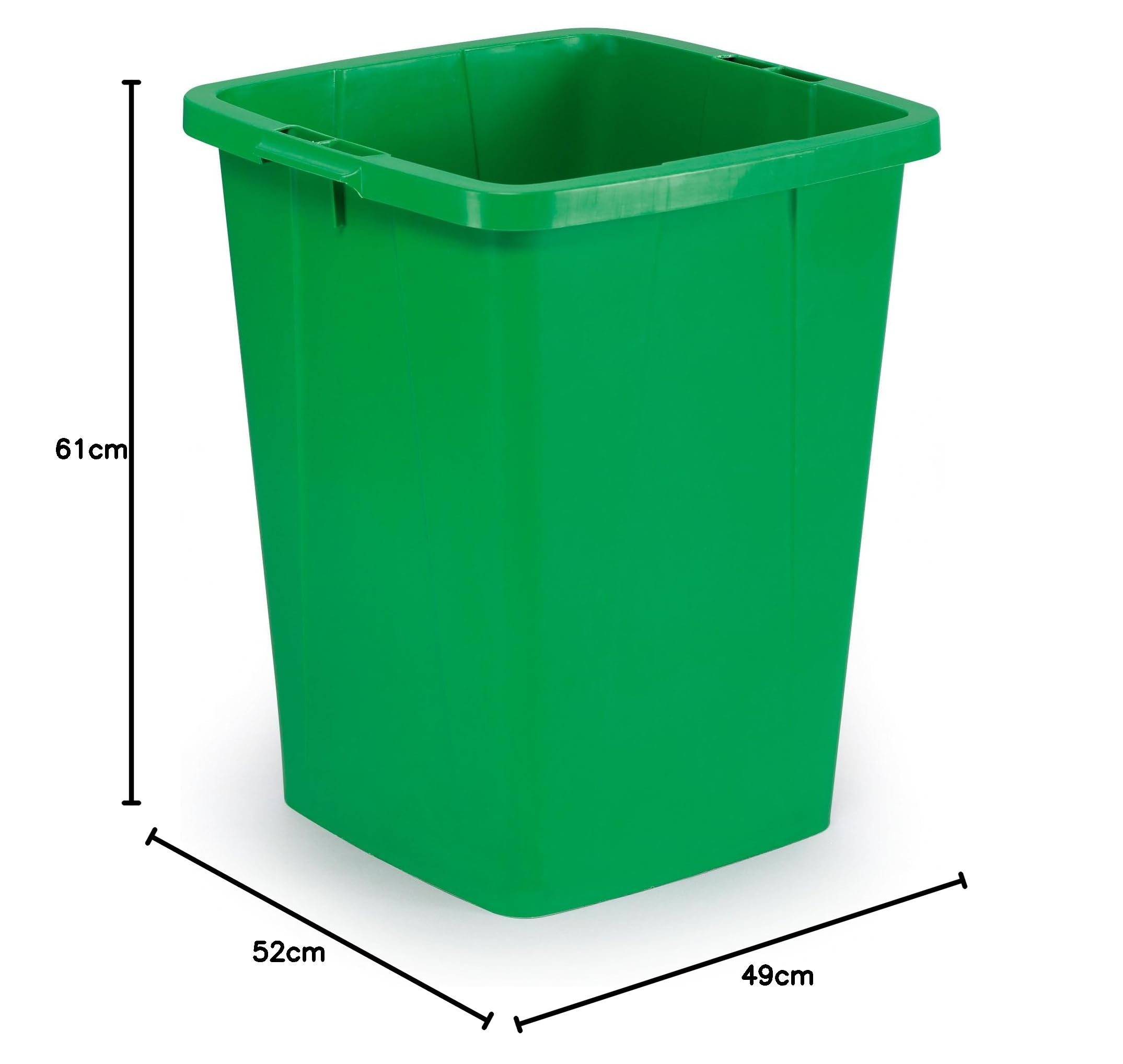 Durable Durabin Abfalleimer / Wertstofftonne 90 Liter, lebensmittelecht, mit Tragegriffen, grün, 1800474020