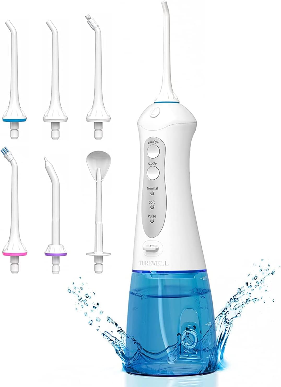 TUREWELL FC1592 Irrigador Dental Profesional, 300ml Irrigador Bucal