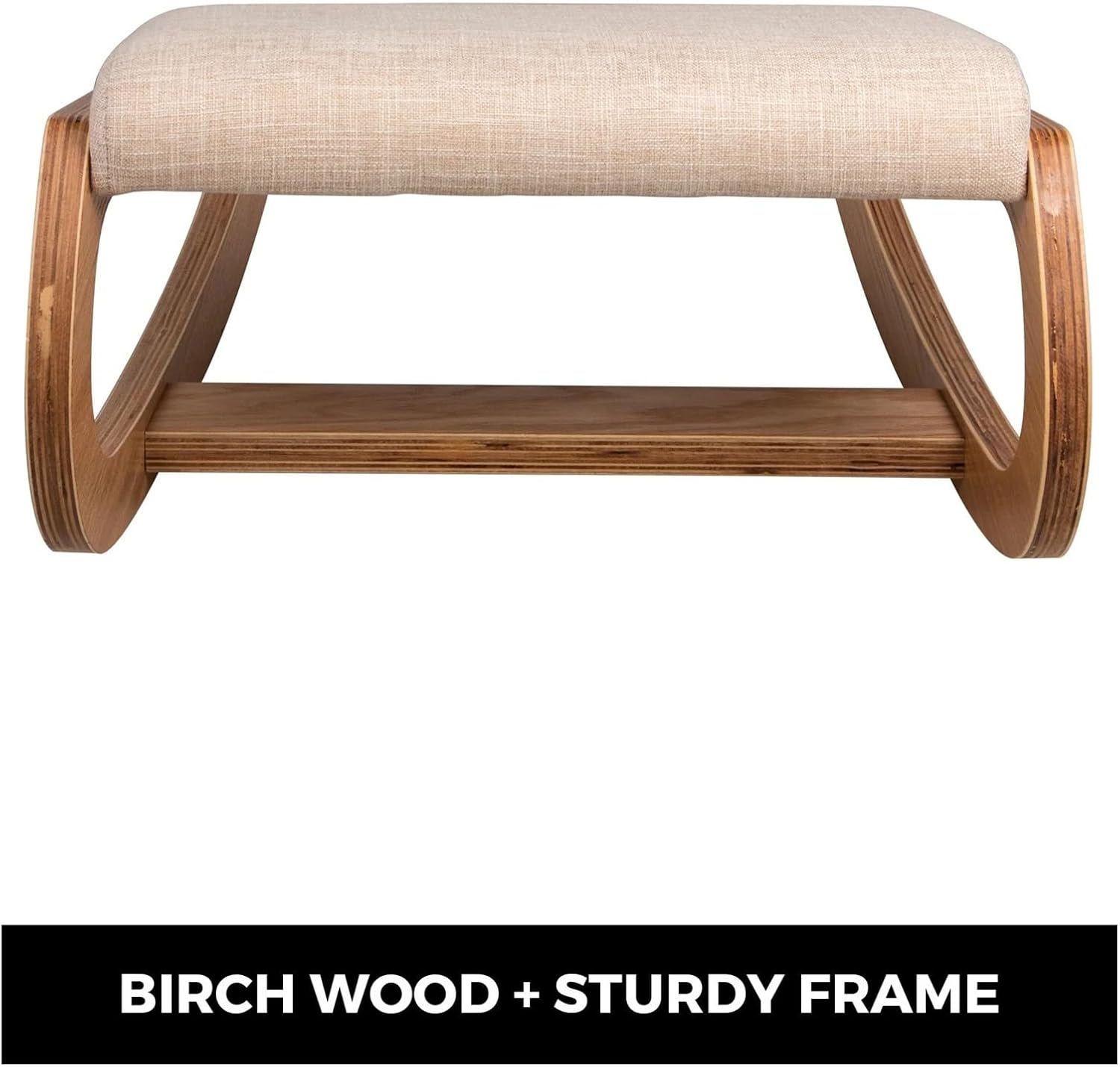 Chair Rocking Wooden Kneeling Chair Stool Correct Posture Computer Chair Home Office Furniture Thick Cushion