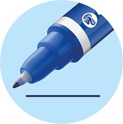 Miniatura 4 de Pelikan Super-Pirat Royal Blue/Ink Eradicator Pen, punta fina en bolígrafo, punta ancha en erradicador, paquete de 2 (921734), 5.000