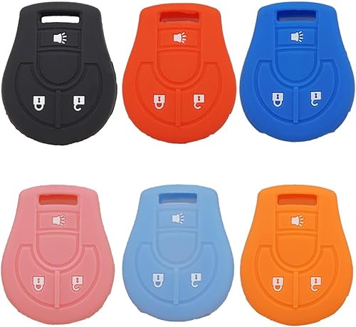 Miniatura 2 de Funda para llave de coche para Nissan March Tiida Altima Armada Cube Juke Maxima Pathfinder Rogue, funda de silicona para llave de coche