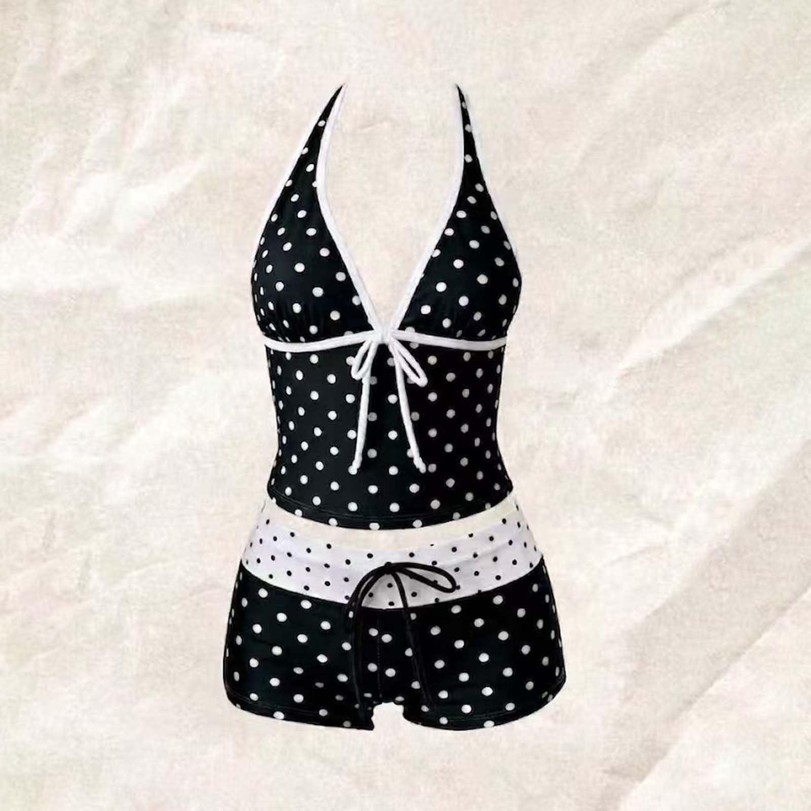 Tankini Donna Mare Costume da Bagno Due Pezzi Push Up Canottiera e Slip Beachwear Y2K Sexy Scollo a V Stampa Floreale Tankini Curvy Contenitivo Taglie Forti Imbottito Per Spiaggia Vacanze Nuoto