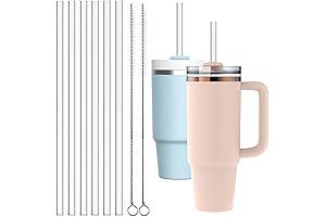 GLAMFIELDS Replacement Straw for Stanley 40 oz 30 oz Cup Tumbler, 6...
