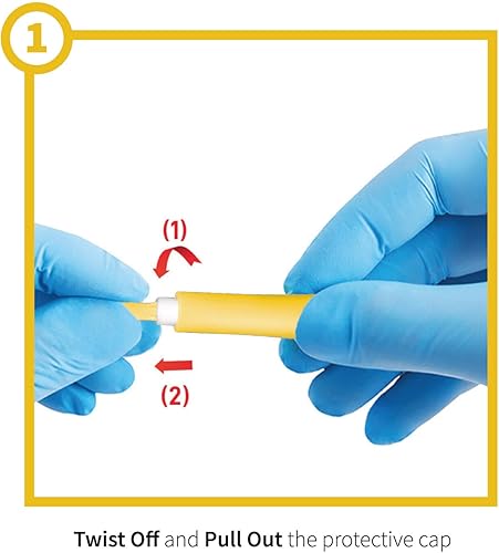 Miniatura 24 de ONE-CARE Lancetas de seguridad, 30G x 0.059 in, activación de botón, suave, precargada, solo 3 pasos, prueba de diabetes, estéril, dispositivo