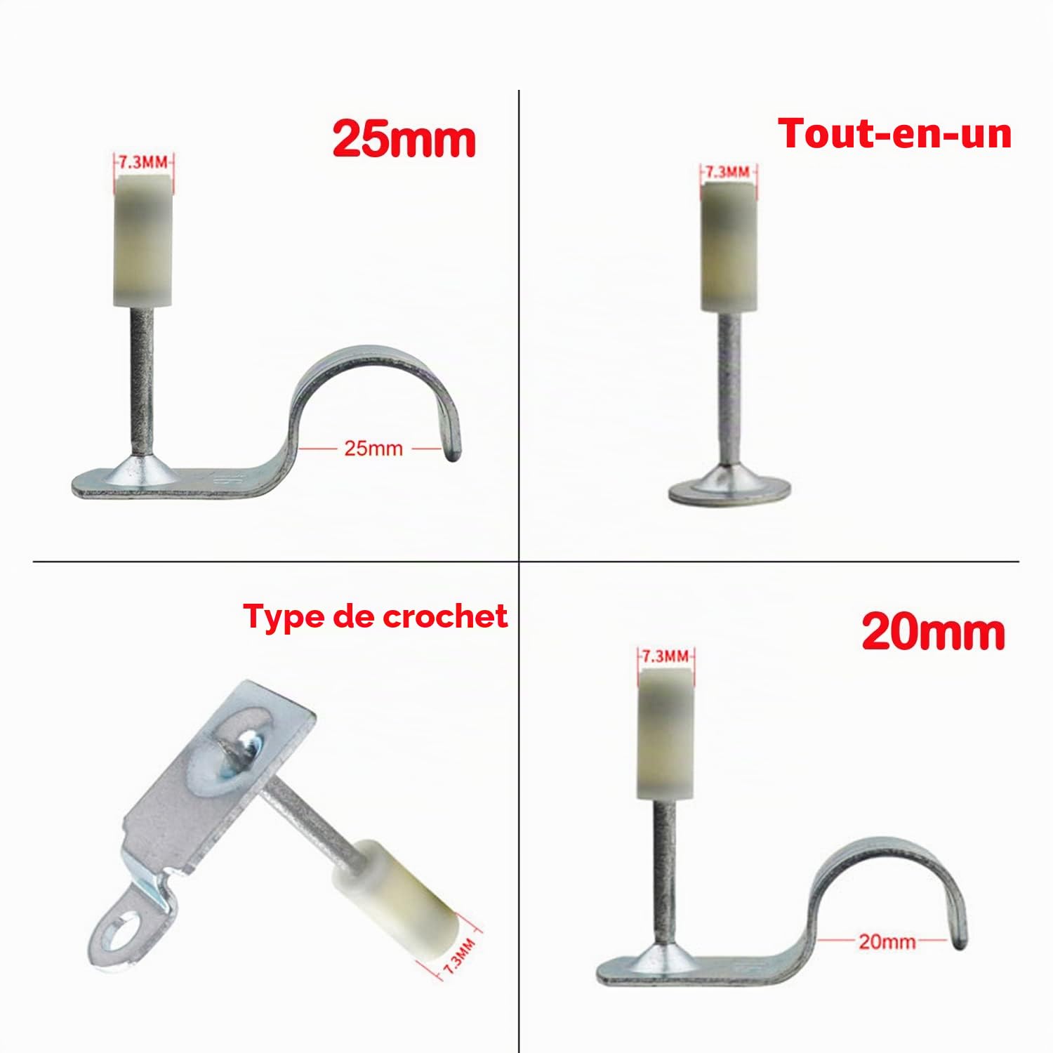 Lot de 50 clous de fixation pour pistolets à ongles solides et antirouille
