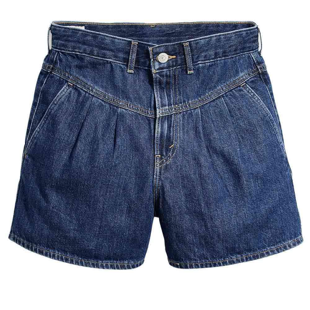 Levi's Featherweight MOM Short MED Indigo - Worn in, Paper Map, 24