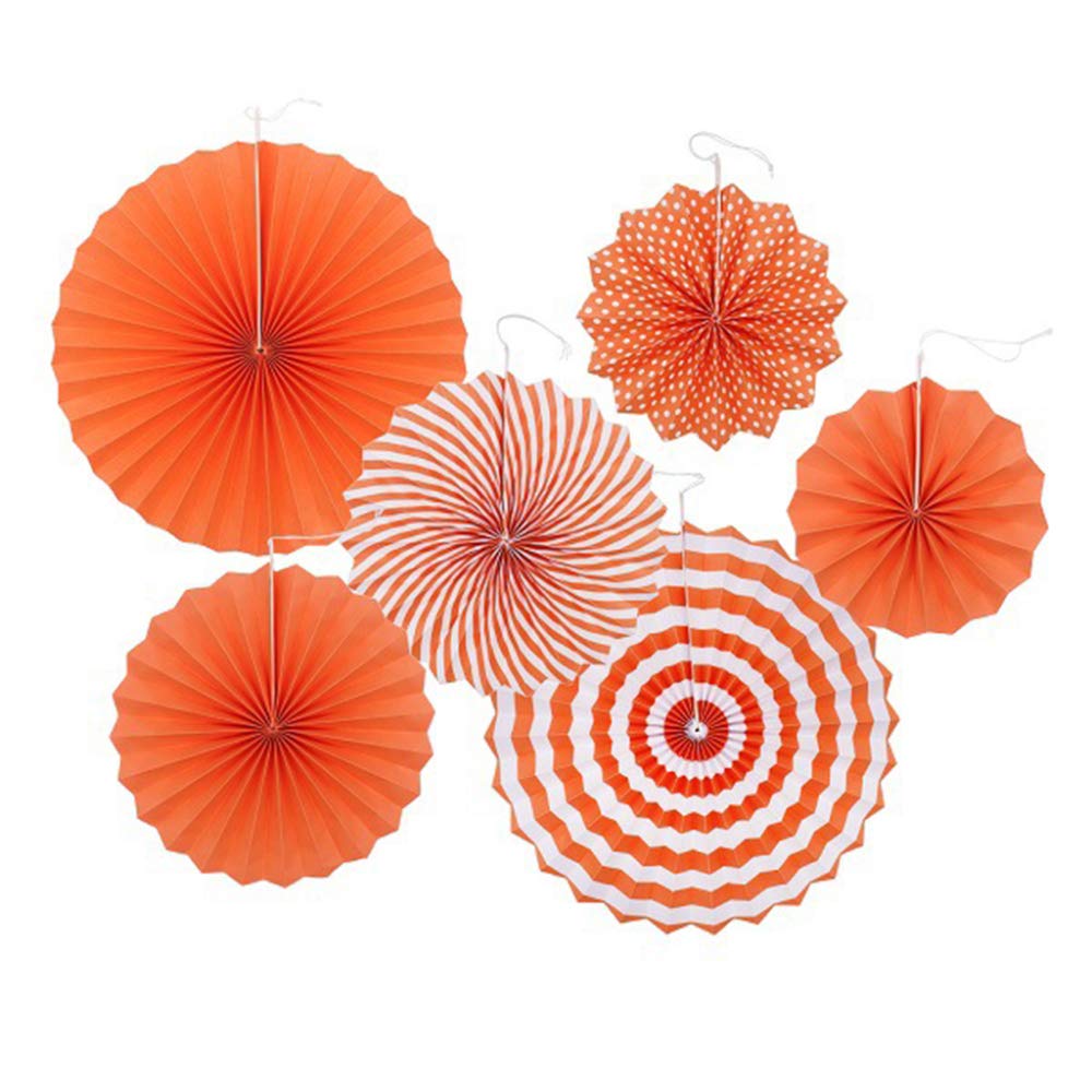 Kit de globos for fiesta de bodas de cumpleaños, decoraciones, 6 piezas de abanicos de papel colgantes, decoraciones de abanicos de papel tisú, decoraciones de arcoíris, papel colgante, decoraciones d