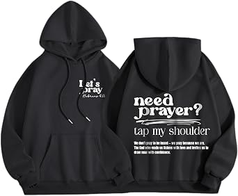 KEEVICI Christian Faith God Hoodies for Women Jesus Bible Verse Religious Hoodie Graphic Sweatshirts Inspirational Pullover