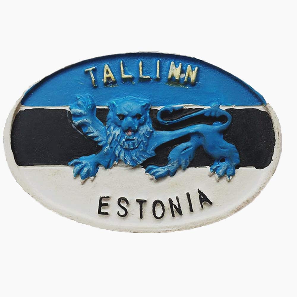 3D Tallinn Capital Of Estonia Fridge Magnet Souvenir Gift,Home & kitchen Decoration Magnetic Sticker Estonia Refrigerator Magnet Collction