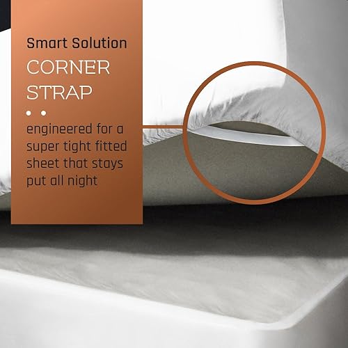 Miniatura 8 de Empyrean Bedding Sábanas para cama de tamaño queen, sábanas bajeras de 14 a 16 pulgadas, tamaño queen, sábana bajera de bolsillo profundo, sábanas