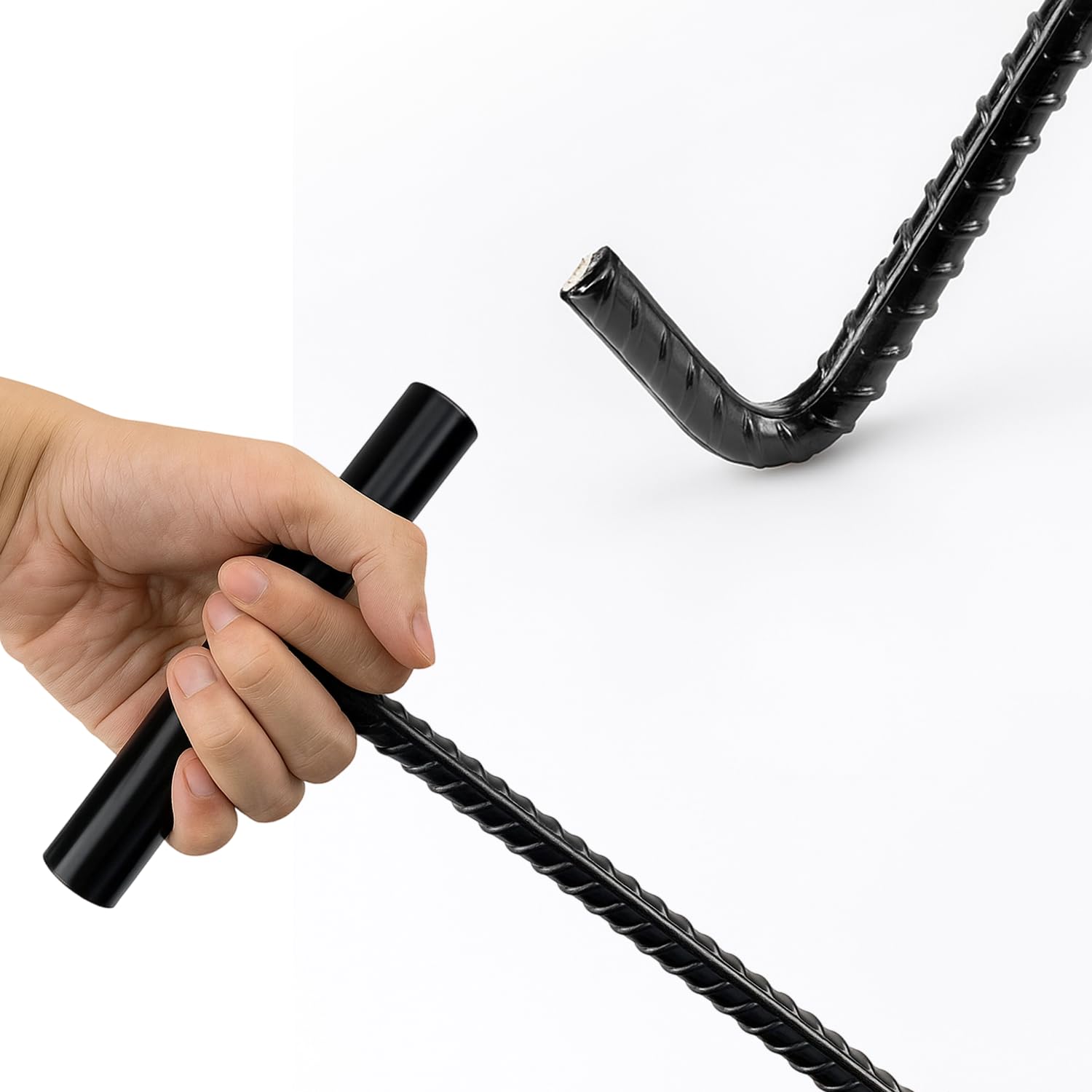 2 Stücke 42cm Kanaldeckelheber, Kanalhaken Schachthaken Gullihaken Schachtdeckelhaken Kanaldeckelheber Haken mit Gewinde für Kanaldeckel