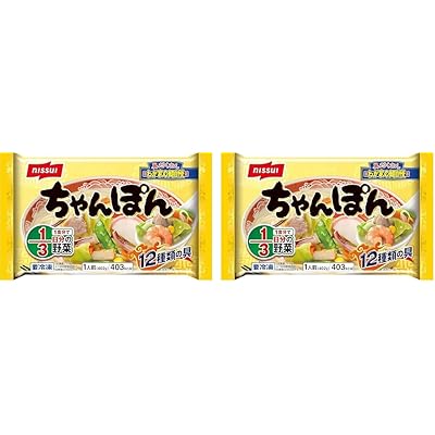 [冷凍] ニッスイ わが家の麺自慢ちゃんぽん 1人前 402g (× 2)