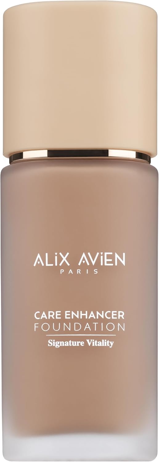 Alix Avien Kırışıklık Karşıtı Nemlendirici SPF30 Parlak Bitişli Fondöten Care Enhancer 818 Golden Honey