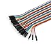 JESSINIE 120Pcs Male to Male Dupont Cable Line 40P 21CM Dupont Color Cable Breadboard Wire Adapter Cable 20CM